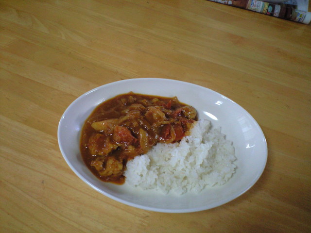 チキンのトマトカレー（サラダ付き）￥８４０